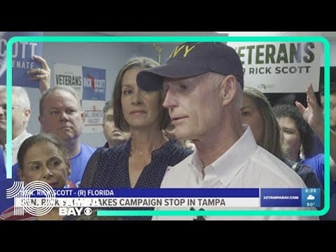 Sen. Rick Scott makes campaign stop in Tampa
