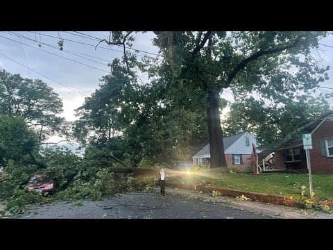 Clean up efforts begin after Wednesday's severe weather in the DMV