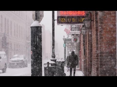 Much of the southeast U.S. covered in snow