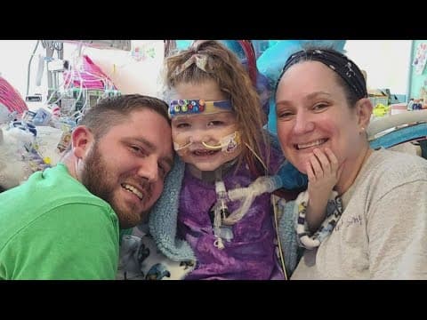 Covington 4-year-old waits months for lung transplant, family raising awareness about organ donation