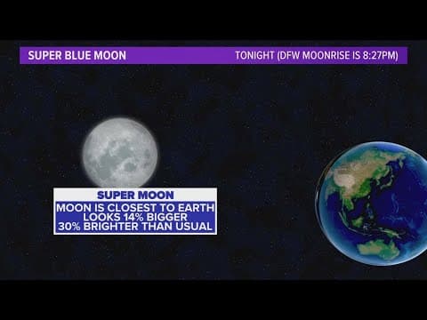 Rare super blue moon will be visible tonight
