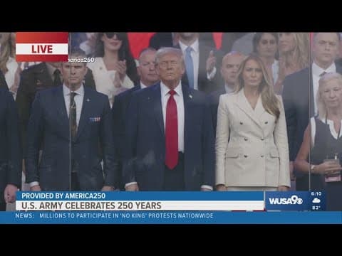 US Army celebrates 250 years with military parade through DC