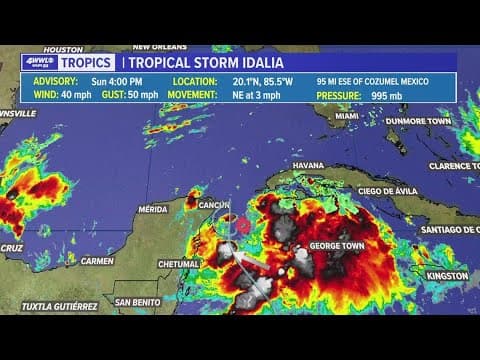 Tropical Storm Idalia forms in the Gulf, set to hit Florida on Wednesday