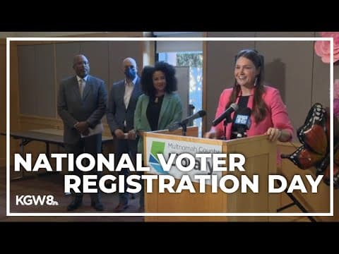 Oregon’s Secretary of State urges people to register to vote ahead of November election