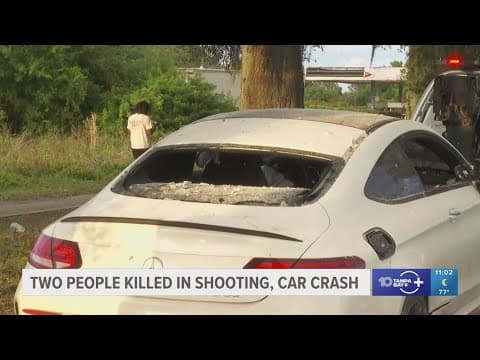 Double homicide investigation underway after car crashes into Lakeland home