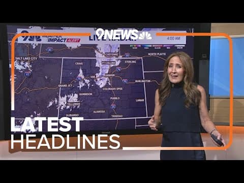 Latest Headlines | Wet, slick morning commute as snow falls Friday along the Front Range