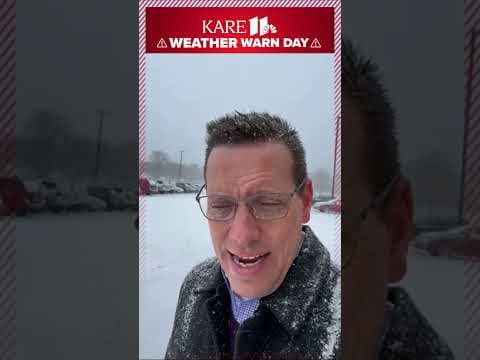 KARE 11's Jamie Kagol has an update on the first winter storm of 2023. #mnwx #kare11 #shorts