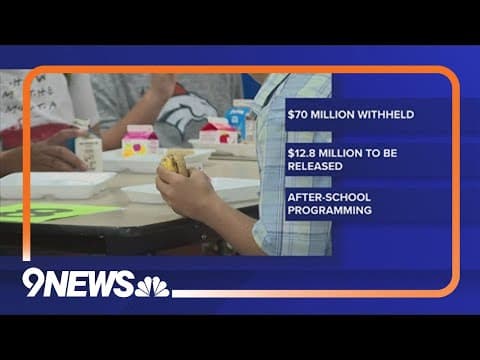 Colorado schools expect to receive fraction of federal funding withheld by Trump administration