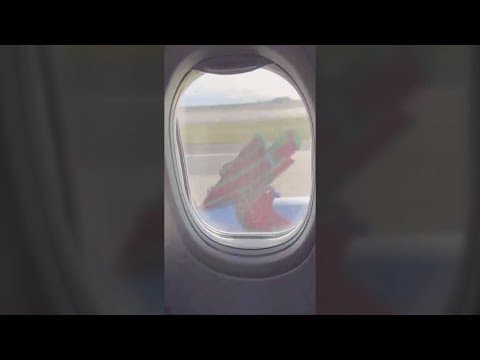 Passengers watch engine cover peel off Southwest Airlines flight