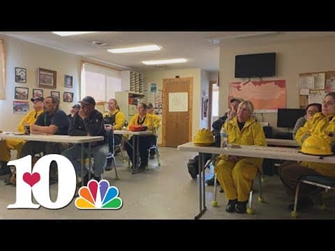 Wildland firefighting training in Sevier Co.