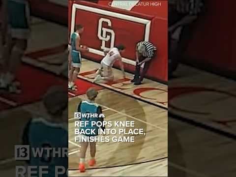 Ref pops knee into place, finishes officiating game