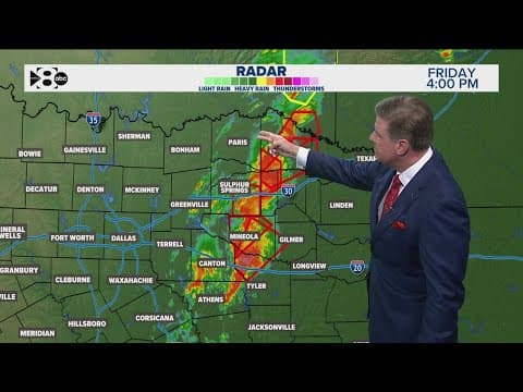 DFW Weather | Possible tornado touches down in East Texas, severe weather outlook this weekend
