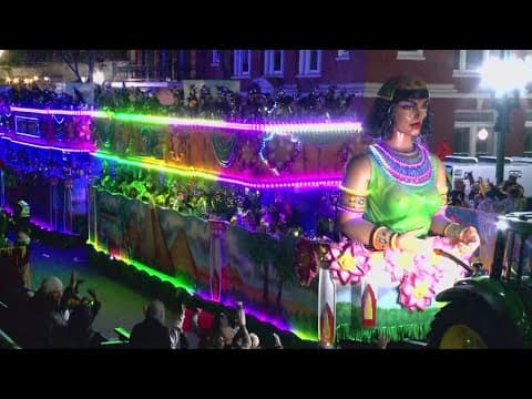 Queen Tutt float rolls in Krewe of Cleopatra