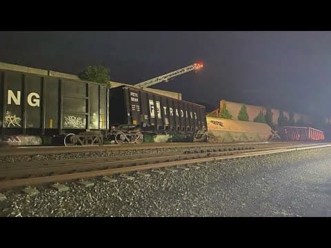 Train derailment in Fredericksburg, Virginia, police investigate