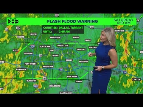 DFW weather: Strong thunderstorms drop heavy rainfall on North Texas