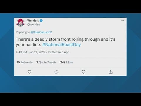 Wendy's roasts Ross Caruso for National Roast Day