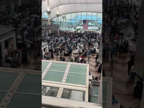 Security lines at DIA