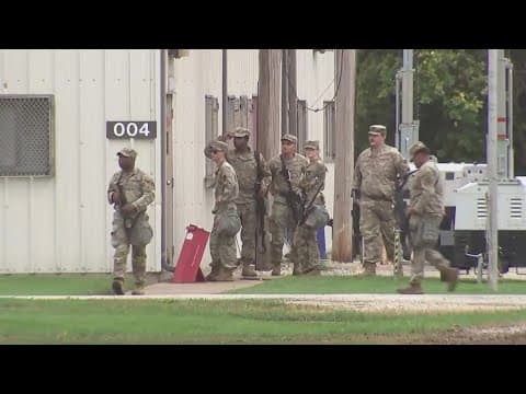 National Guard members from Texas arrive in Illinois