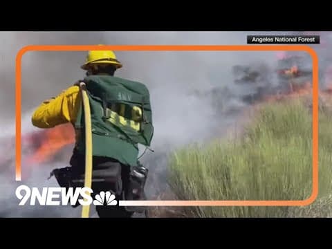 50 Large Wildfires Burning Across 9 States