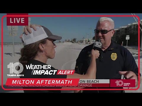 Police chief speaks on Milton's impacts in Bradenton Beach
