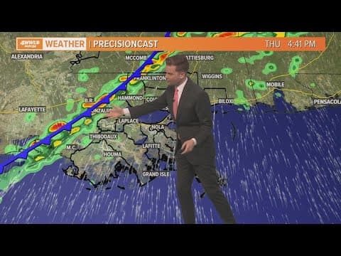 Showers & t-storms around Thursday evening