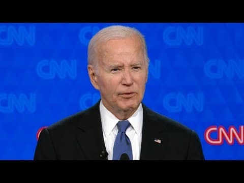 First 2024 Biden-Trump Debate: Biden speaks on the economy to start CNN presidential debate