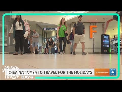 These are the cheapest days to travel for the holidays