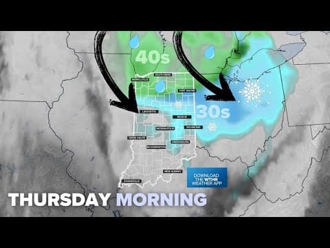 Tracking rain and snow chances heading to Indiana this coming week | WTHR Forecast