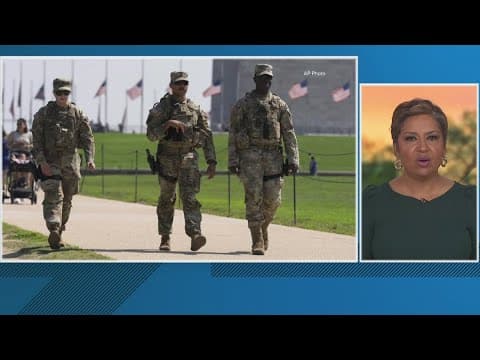 National Guard troops leaving