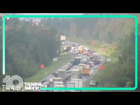 Deadly crash on I-4 in Polk County blocks traffic