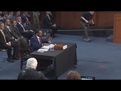 Kash Patel testifies on Capitol Hill