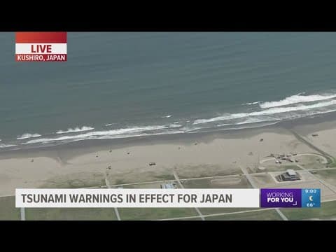 Tsunami waves hit Hawaii first, preparing for US coast after 8.8 earthquake (9P PT update)