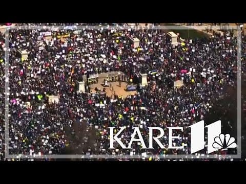 Protesters pack Minnesota State Capitol for 'Hands Off' rally