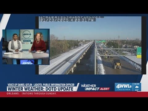 DOTD gives update winter weather update