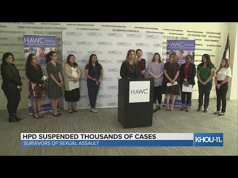 Survivors of sexual assault address the thousands of cases that HPD suspended
