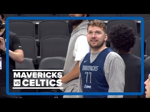 WATCH: Luka Doncic and the Dallas Mavericks practice ahead of Game 3 of the 2024 NBA Finals