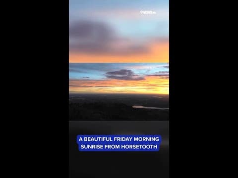 Friday morning sunrise from Horsetooth