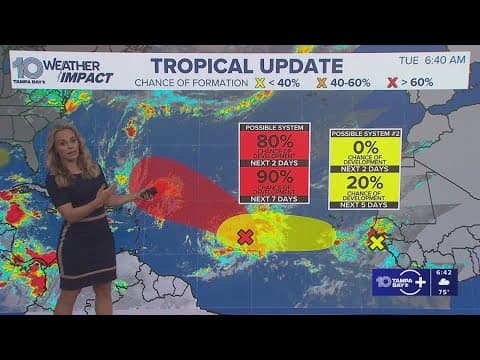 Tracking the Tropics: Forecasters watching two potential systems for development