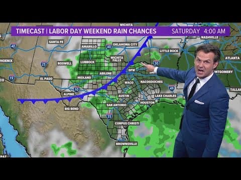 DFW Weather | Rain chances over Labor Day weekend, 14 day forecast
