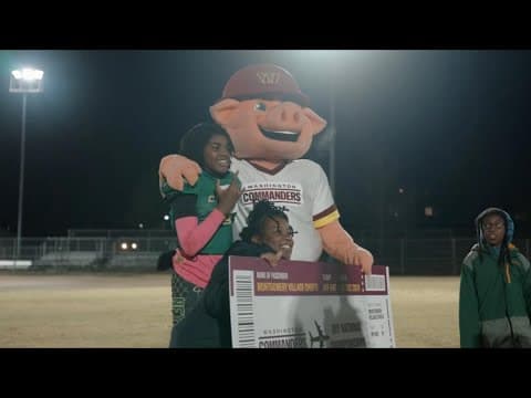 Commanders legends surprise Maryland football team with trip to nationals