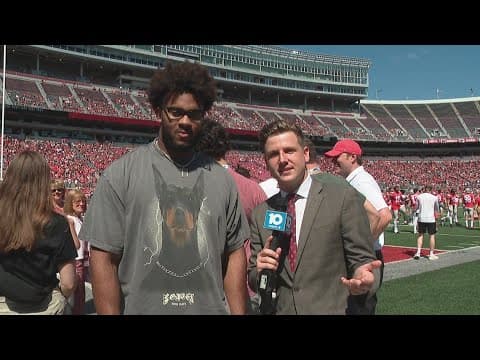 Former Buckeye offensive lineman Paris Johnson Jr. | 2023 Ohio State Spring Game