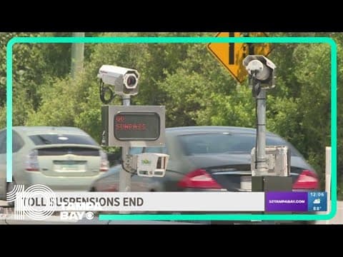 Toll suspensions end days after Hurricane Idalia