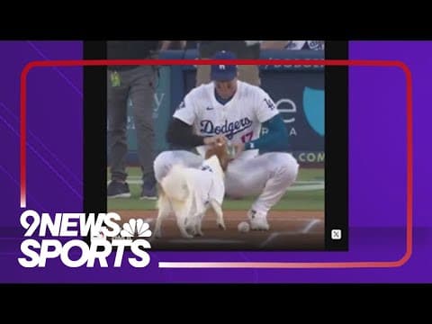 Shohei Ohtani brings his dog to bobblehead night