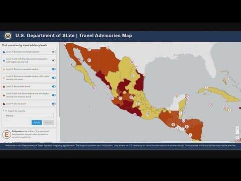 State Department issues Mexico travel warning