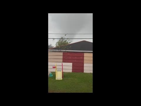 Video shows possible tornado in Chalmette, Louisiana