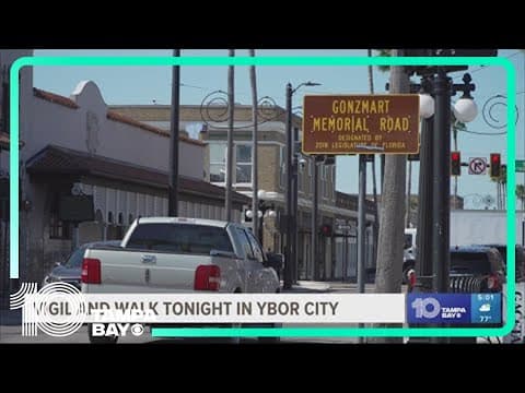 Vigil and walk held Wednesday in Ybor after 2 killed during Halloween festivities