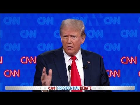 Trump: "They're killing our citizens at a level never seen before" | CNN Presidential Debate 2024