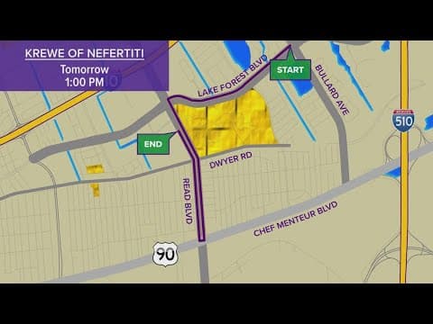 Krewe of Nefertiti and Antheia to roll on Sunday