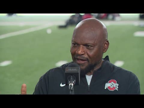 Ohio State defensive line interviews | Coach Larry Johnson, players