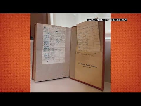 Virginia resident returns book to NY library checked out 90 years ago